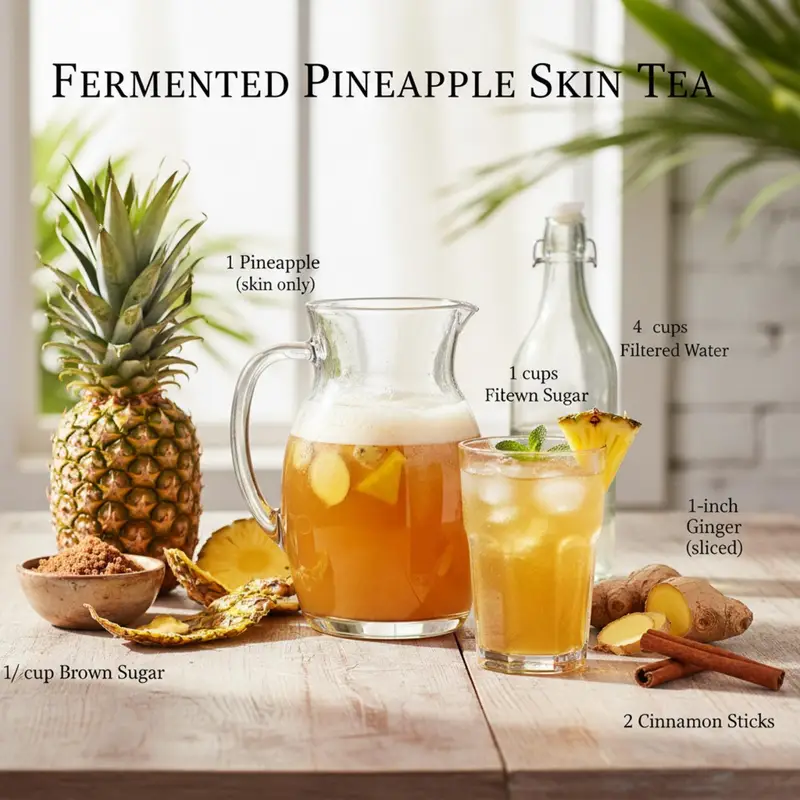 Fermented Pineapple Skin Tea