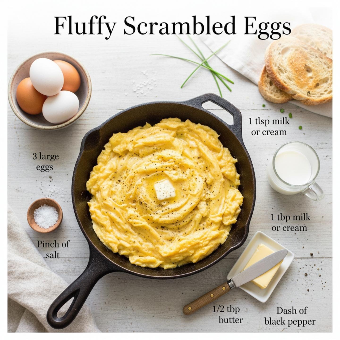 Fluffy Scrambled Eggs