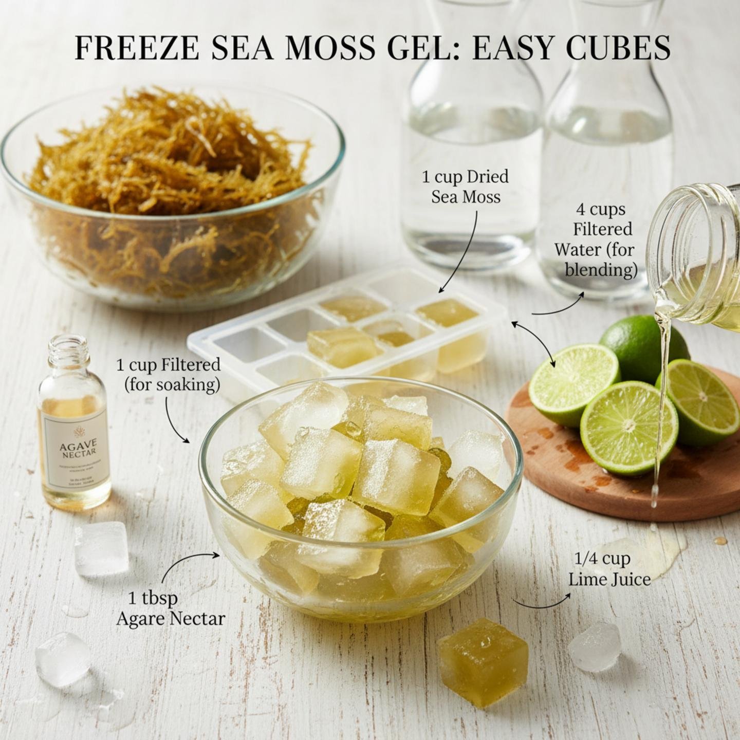 Freeze Sea Moss Gel: Easy Cubes