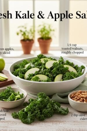 Fresh Kale & Apple Salad
