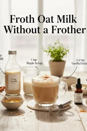 Froth Oat Milk Without a Frother