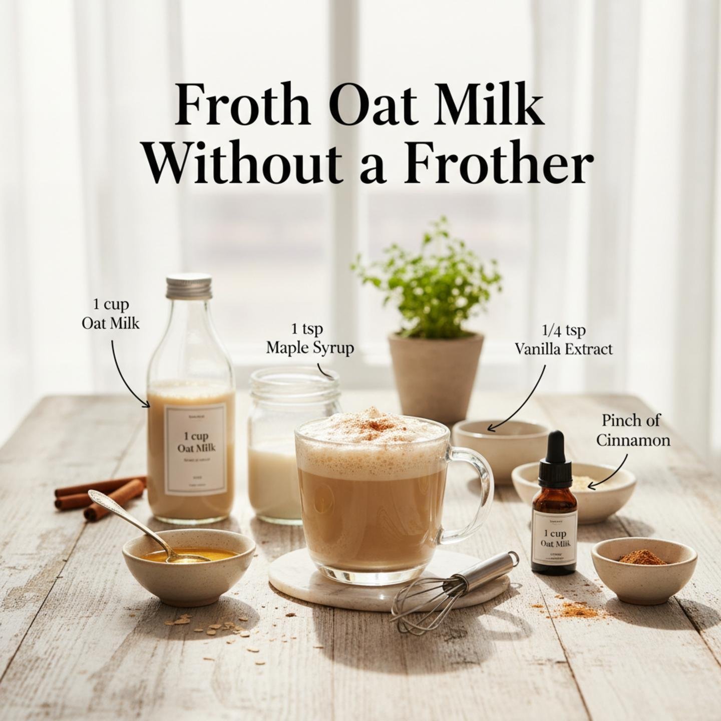 Froth Oat Milk Without a Frother