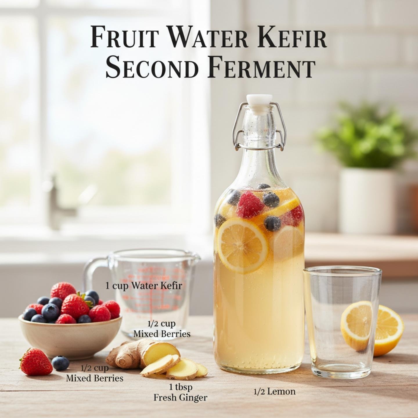 Fruit Water Kefir Second Ferment