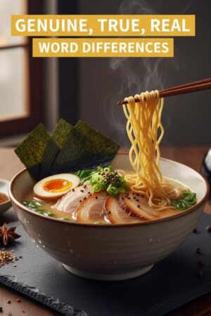 Genuine, True, Real: Word Differences