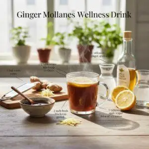 Ginger Molasses Wellness Drink