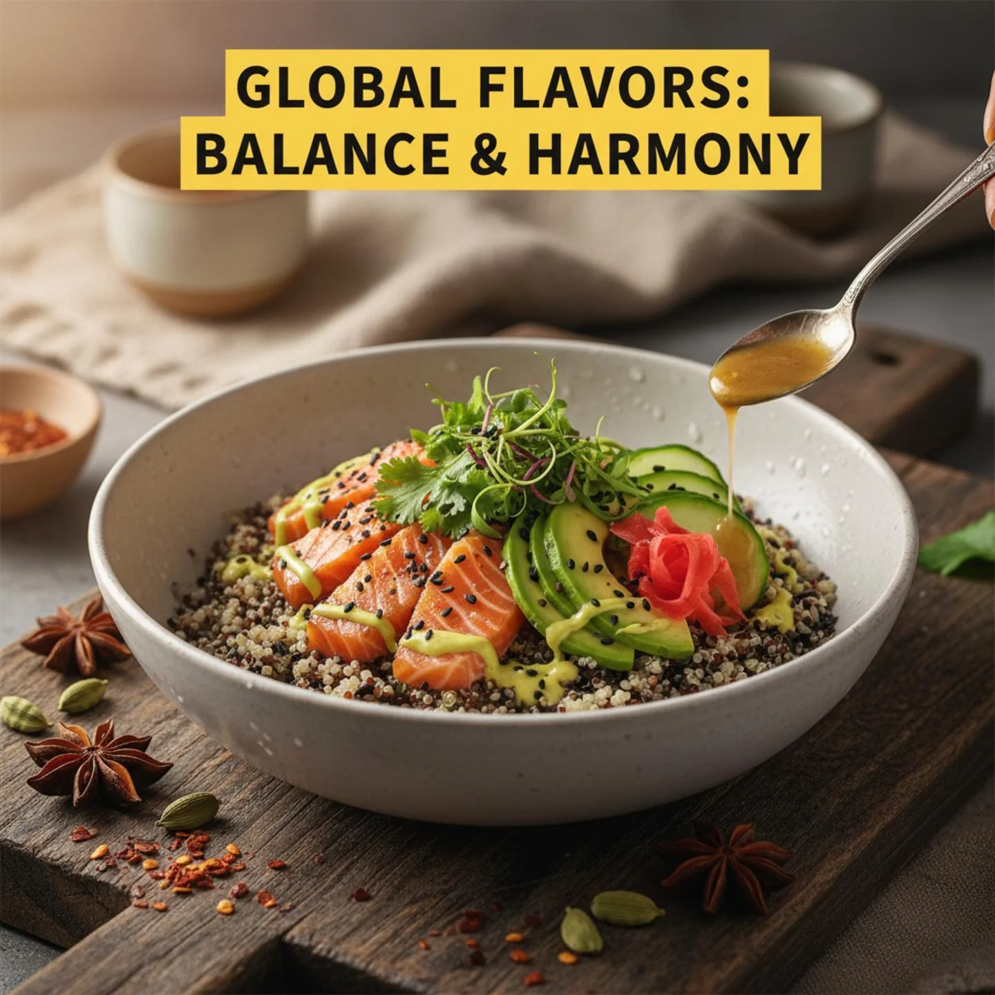 Global Flavors: Balance & Harmony