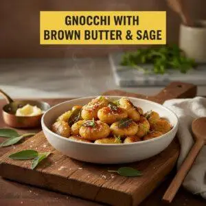 Gnocchi with Brown Butter & Sage