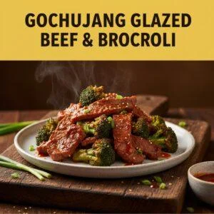 Gochujang Glazed Beef & Broccoli
