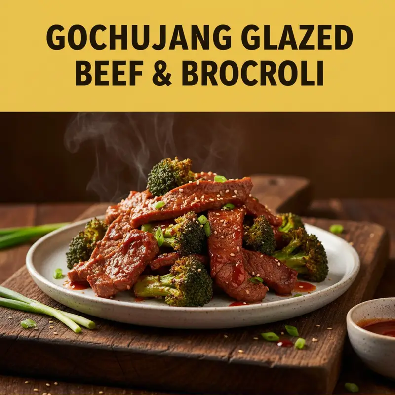 Gochujang Glazed Beef & Broccoli
