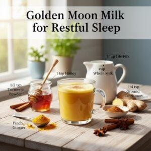 Golden Moon Milk for Restful Sleep