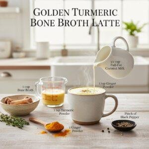 Golden Turmeric Bone Broth Latte