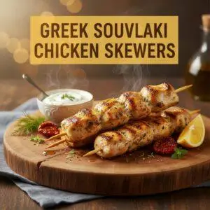 Greek Souvlaki Chicken Skewers