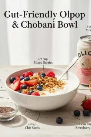 Gut-Friendly Olipop & Chobani Bowl