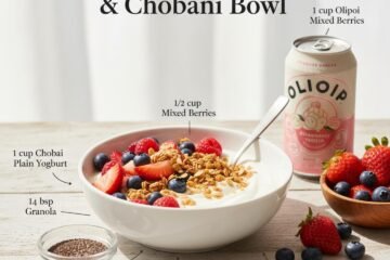 Gut-Friendly Olipop & Chobani Bowl