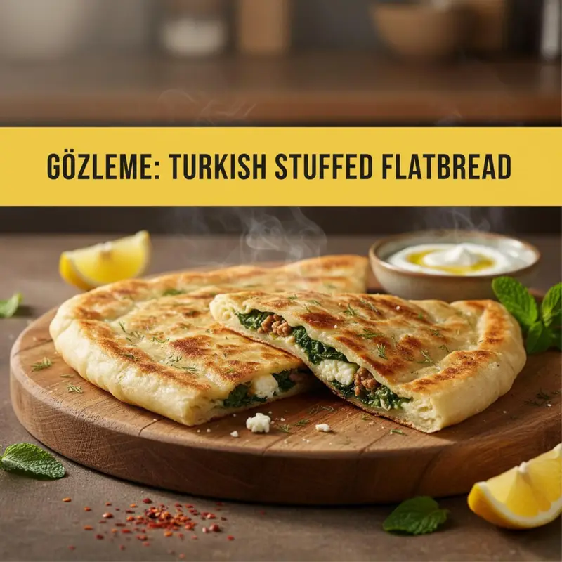 Gözleme: Turkish Stuffed Flatbread
