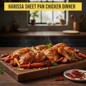 Harissa Sheet Pan Chicken Dinner