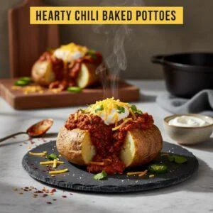 Hearty Chili Baked Potatoes Recipe