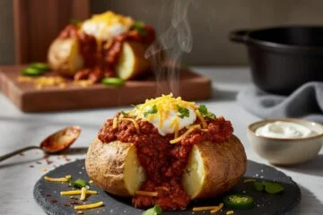 Hearty Chili Baked Potatoes Recipe