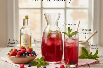 Homemade Fruit Shrub: ACV & Honey