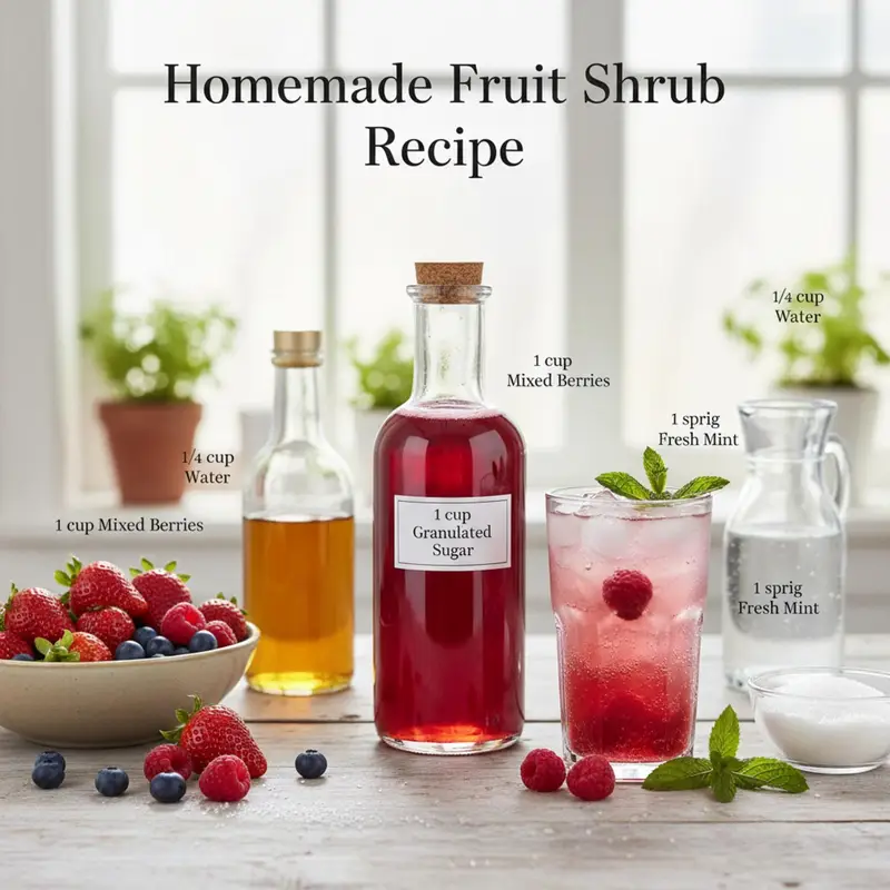 Homemade Fruit Shrub Recipe