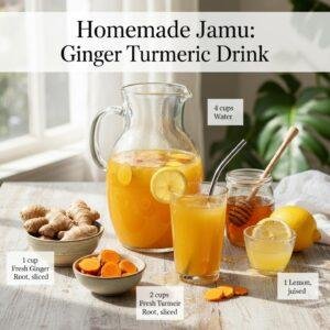 Homemade Jamu: Ginger Turmeric Drink