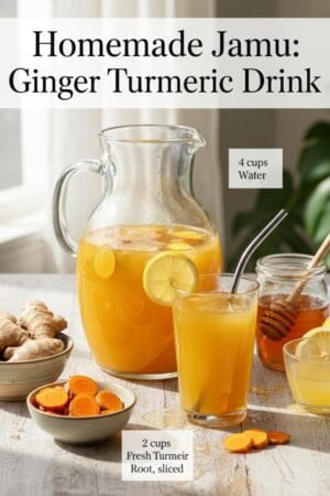 Homemade Jamu: Ginger Turmeric Drink