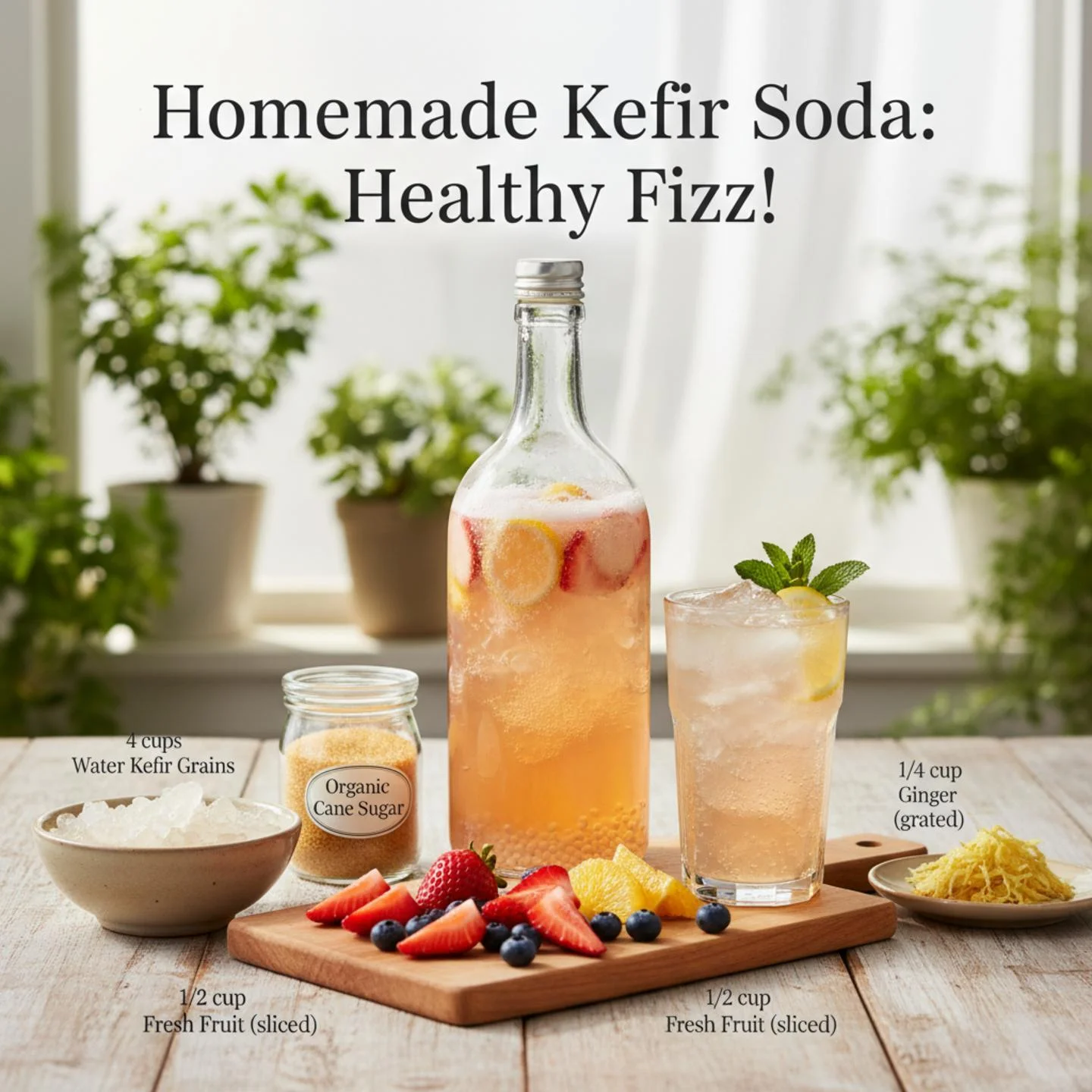 Homemade Kefir Soda: Healthy Fizz!