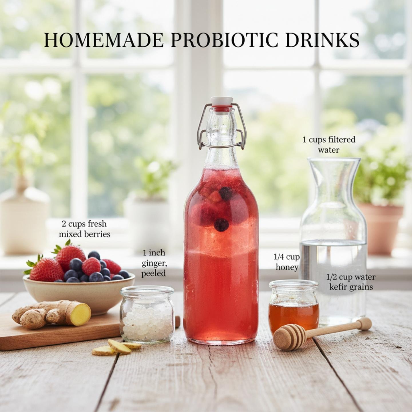 Homemade Probiotic Drinks