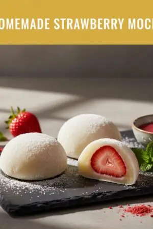 Homemade Strawberry Mochi
