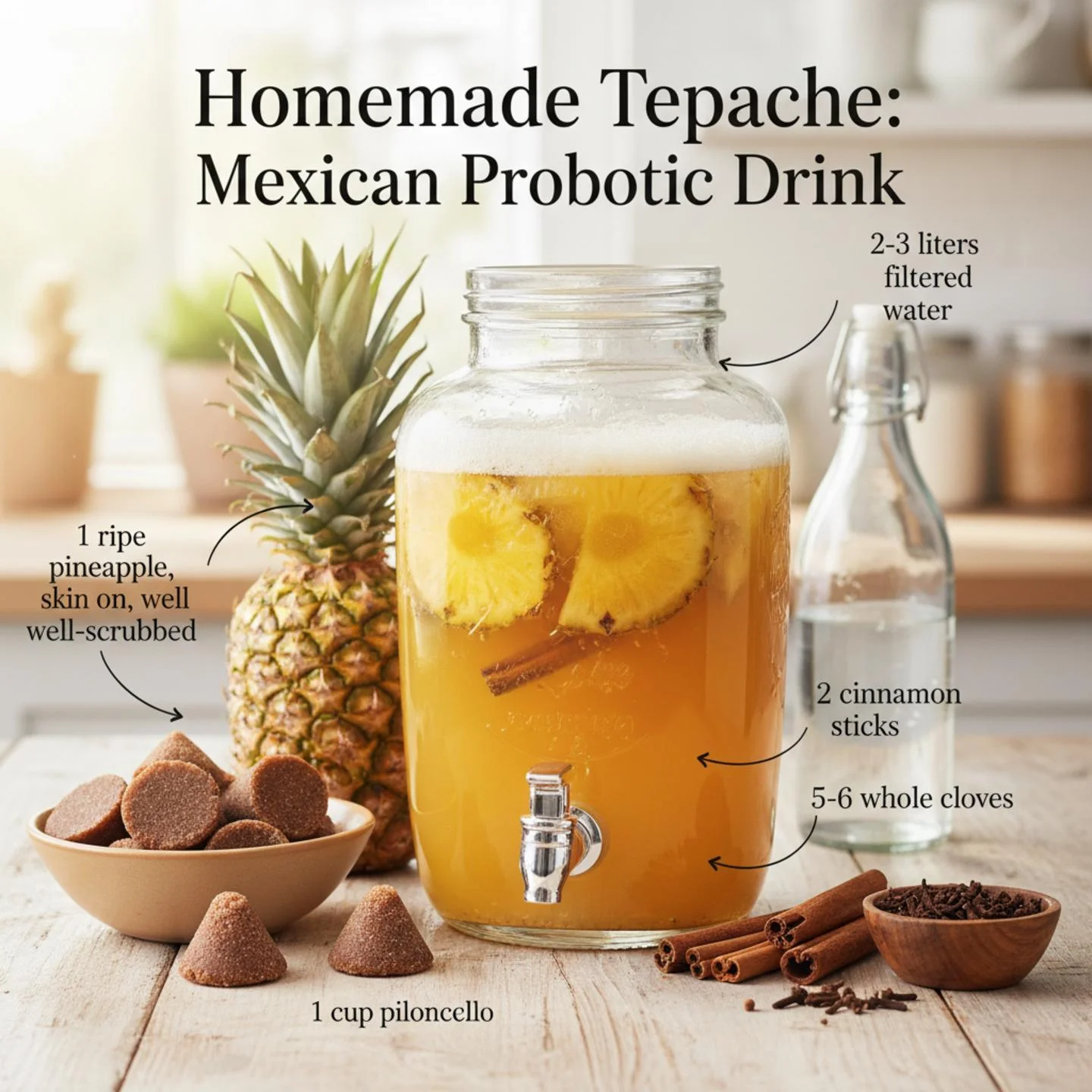 Homemade Tepache: Mexican Probiotic Drink