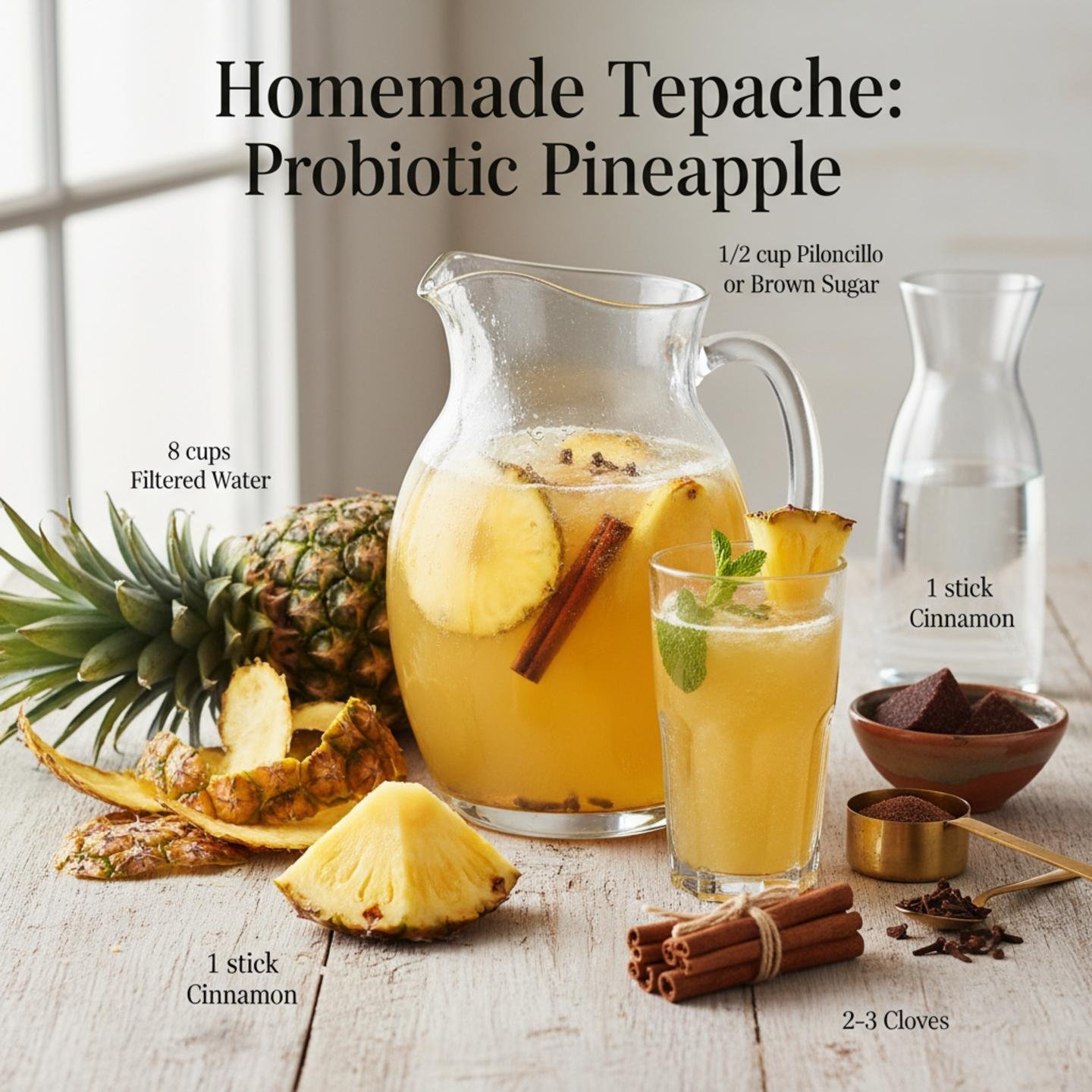 Homemade Tepache: Probiotic Pineapple