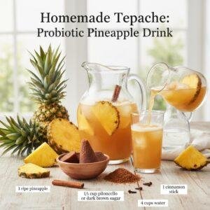 Homemade Tepache: Probiotic Pineapple Drink