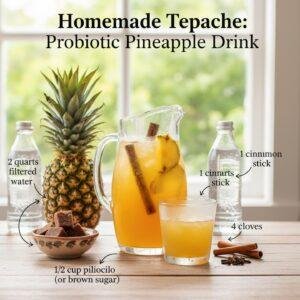 Homemade Tepache: Probiotic Pineapple Drink