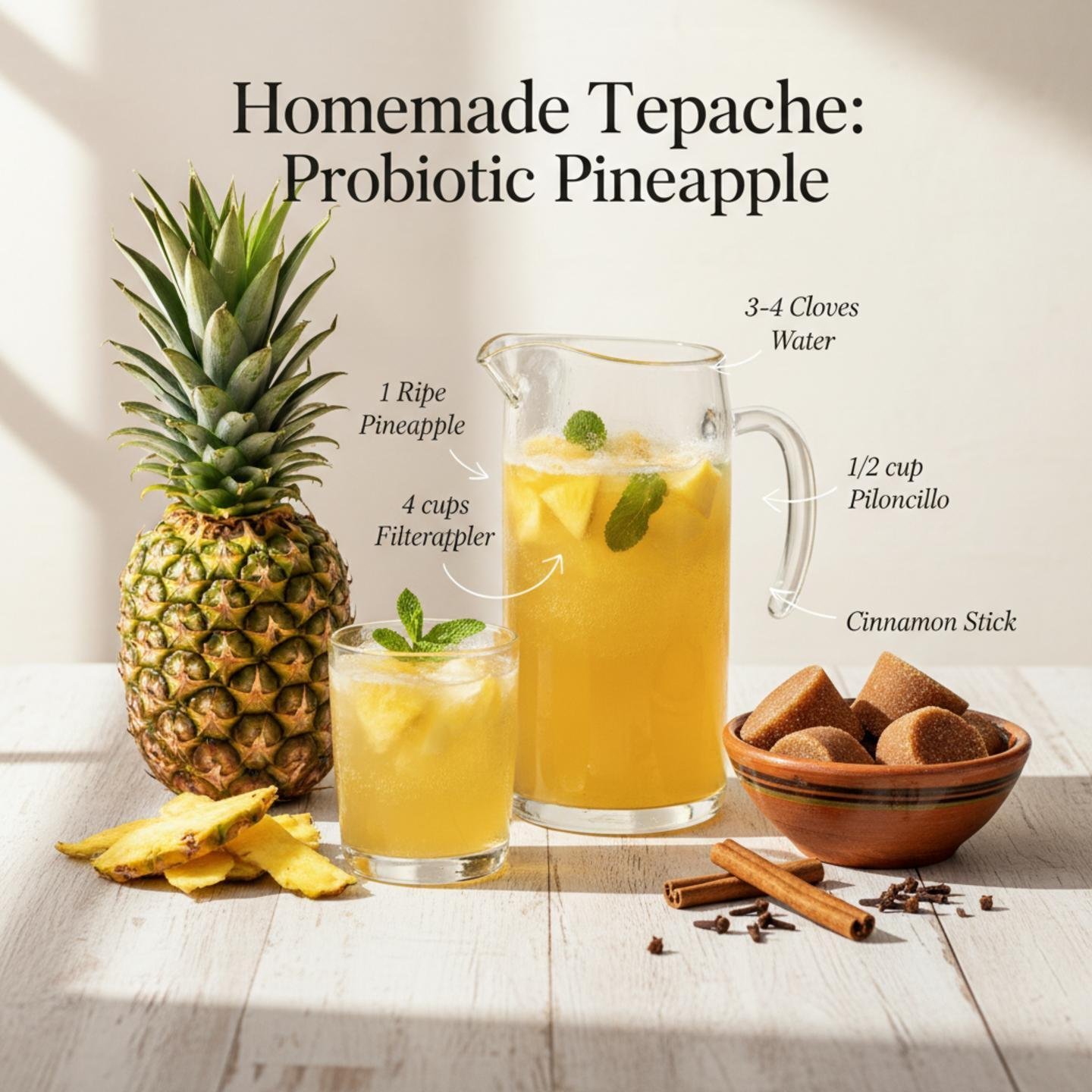 Homemade Tepache: Probiotic Pineapple