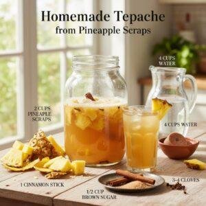 Homemade Tepache from Pineapple Scraps