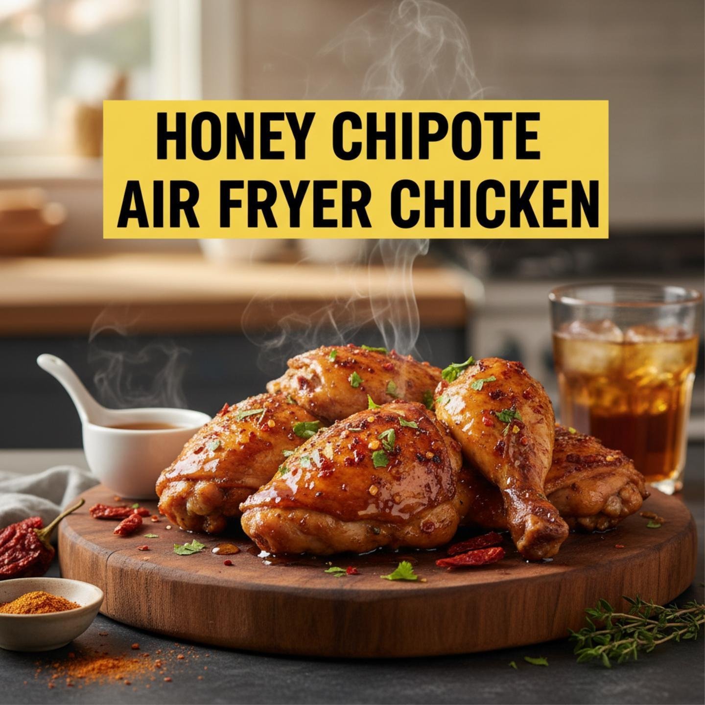 Honey Chipotle Air Fryer Chicken