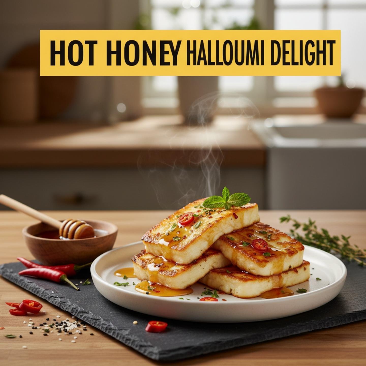 Hot Honey Halloumi Delight