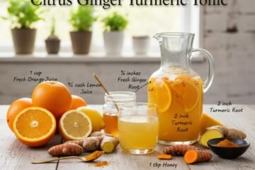 Immune Citrus Ginger Turmeric Tonic