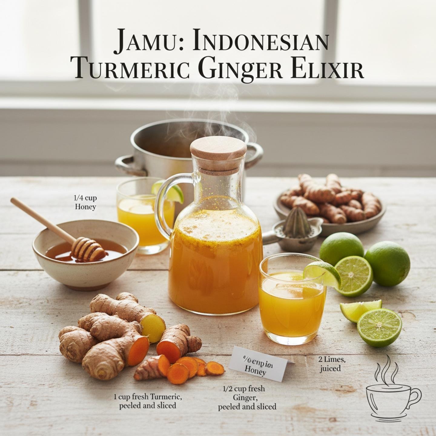 Jamu: Indonesian Turmeric Ginger Elixir