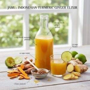 Jamu: Indonesian Turmeric Ginger Elixir