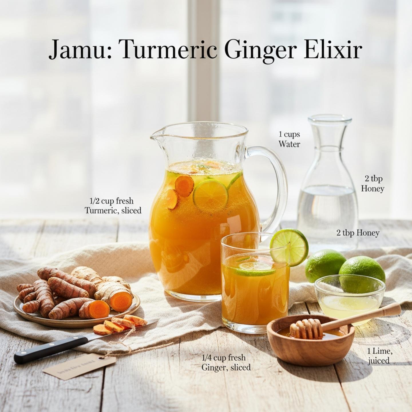 Jamu: Turmeric Ginger Elixir