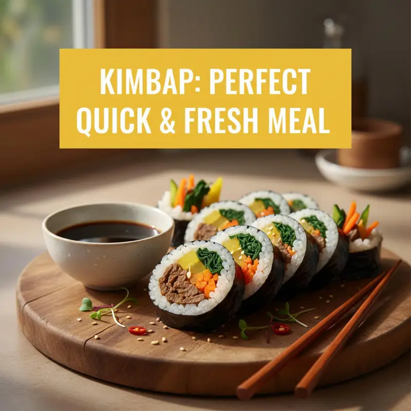 Kimbap: Perfect Quick & Fresh Meal