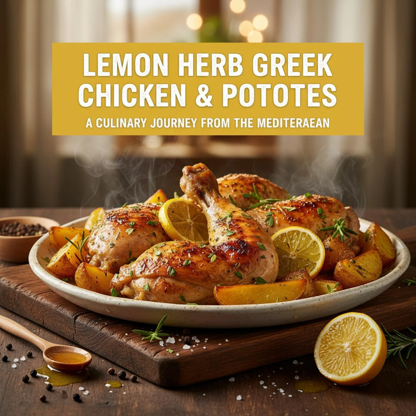 Lemon Herb Greek Chicken & Potatoes