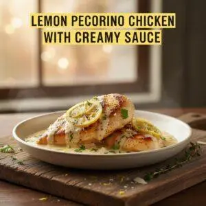 Lemon Pecorino Chicken with Creamy Sauce