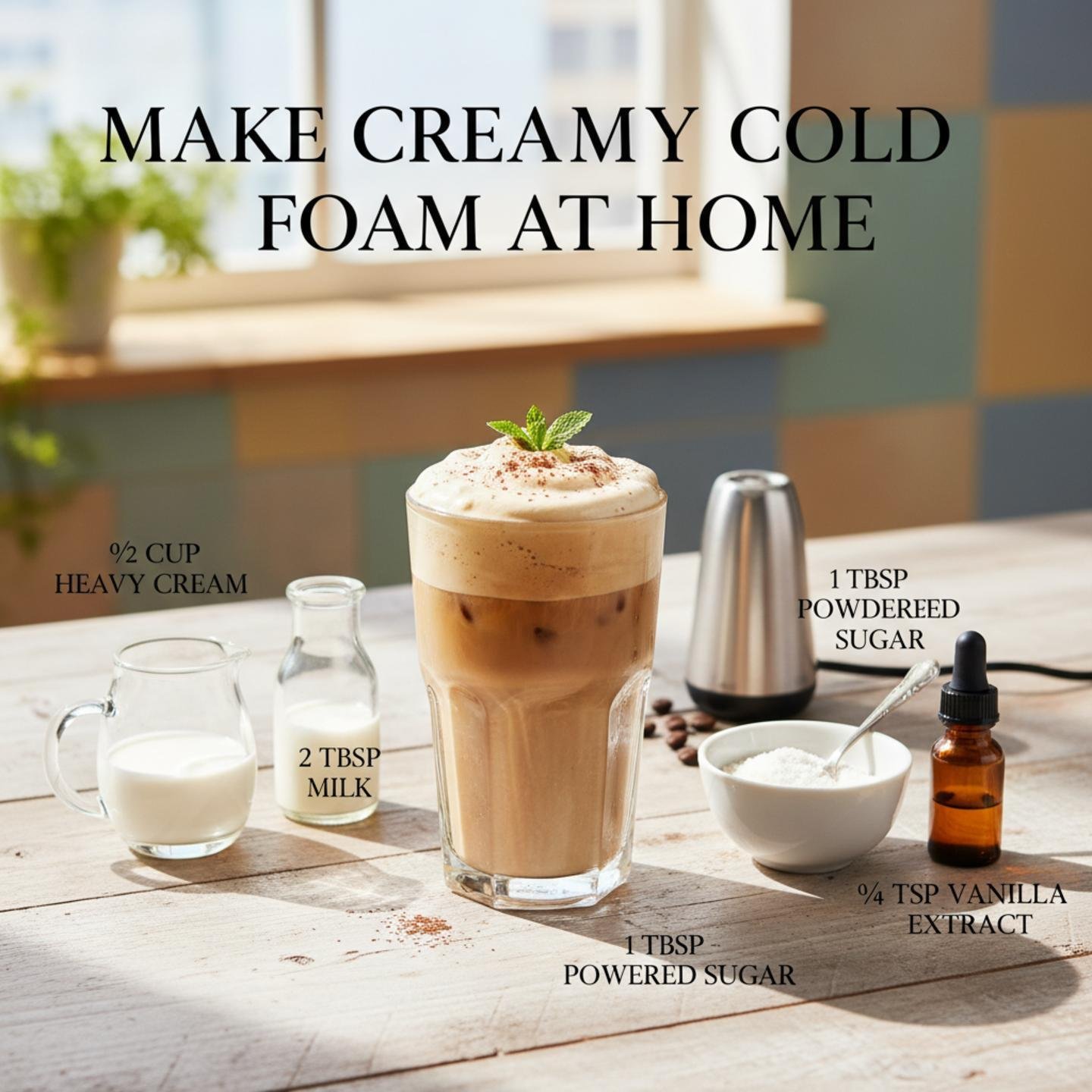 Make Creamy Cold Foam at Home