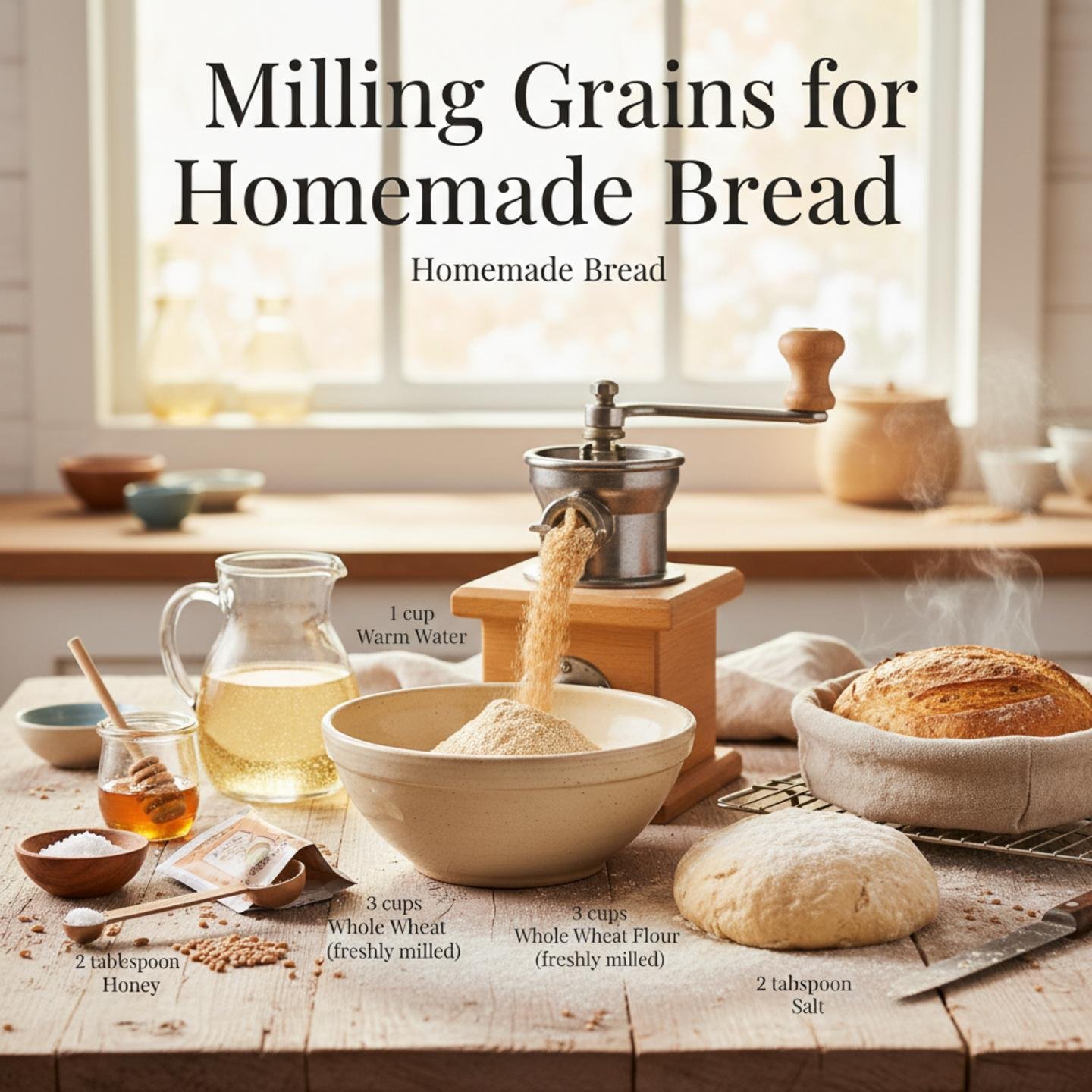 Milling Grains for Homemade Bread