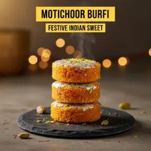 Motichoor Burfi: Festive Indian Sweet