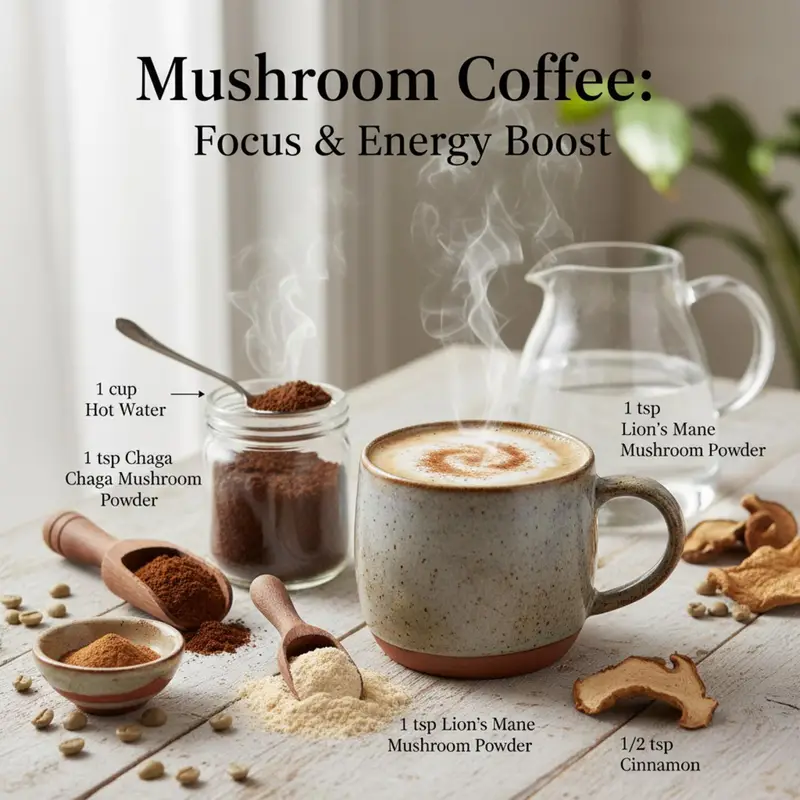 Mushroom Coffee: Focus & Energy Boost