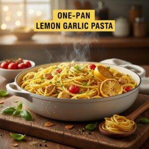 One-Pan Lemon Garlic Pasta