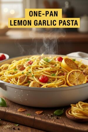 One-Pan Lemon Garlic Pasta